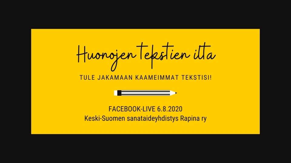 Huonojen tekstien ilta