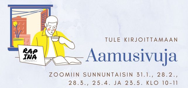 Tervetuloa kirjoittamaan aamusivuja 28.2. klo 10